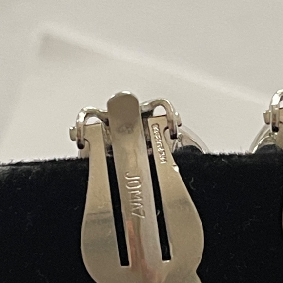 Earrings Vintage Jomaz Berger Coro Signed 3 Pairs Pearls Rhinestones - Picture 7 of 15